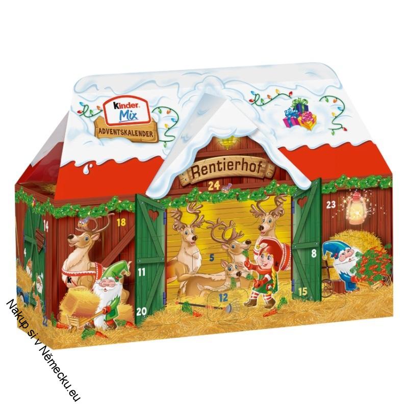 Adventní kalendář -Kinder 3D adventní kalendář chaloupka 234 g