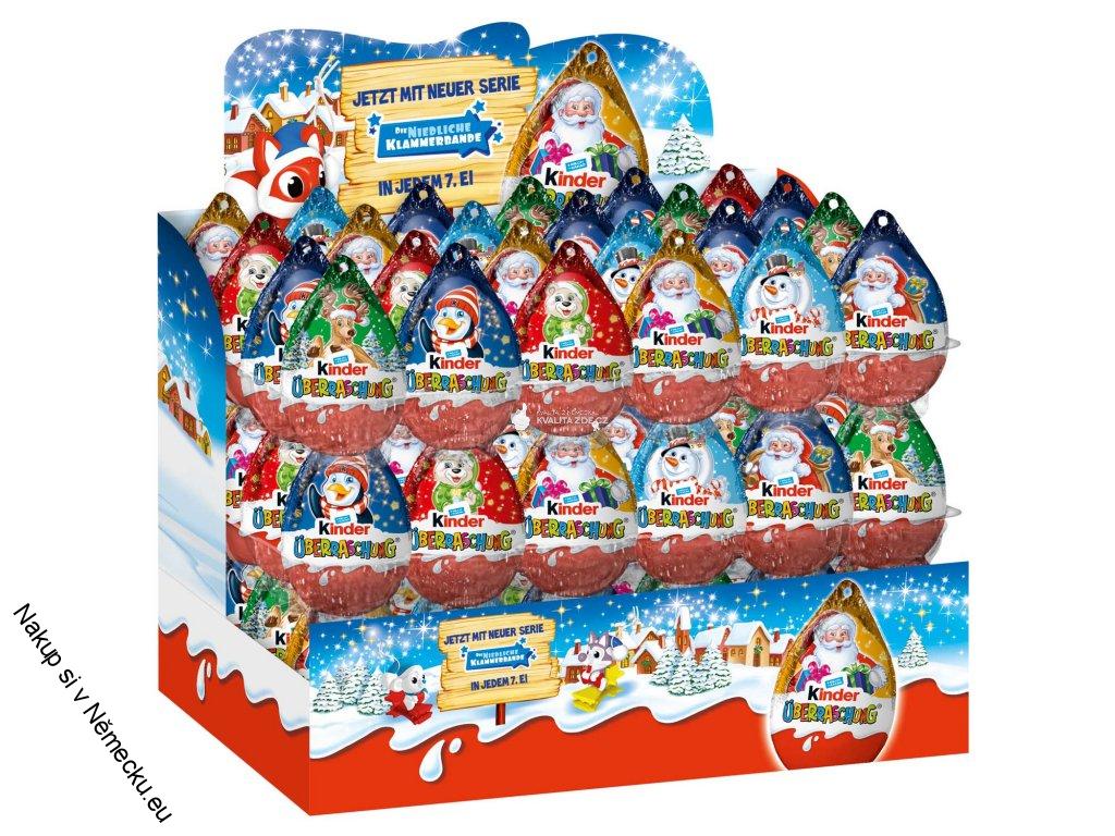 KINDER VÁNOČNÍ PŘEKVAPENÍ VÁNOČNÍ vajíčko 20g - Vánoční přívěsek Kinder Surprise
