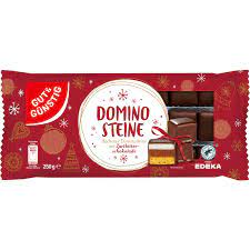 EDEKA DOMINO V HOŘKÉ ČOKOLÁDĚ 250g