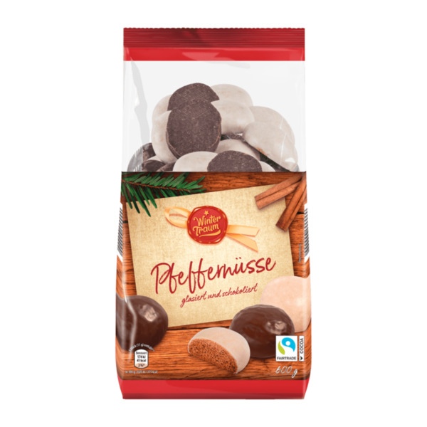 Pfeffer Nusse 600g Perník s bílou a čokoládovou polevou