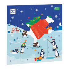 Ritter Sport - ADVENTNÍ KALENDÁŘ 400g modrý s medvědem