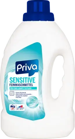 Priva Sensitiv jemný prací prostředek, 37 dávek 1,5L
