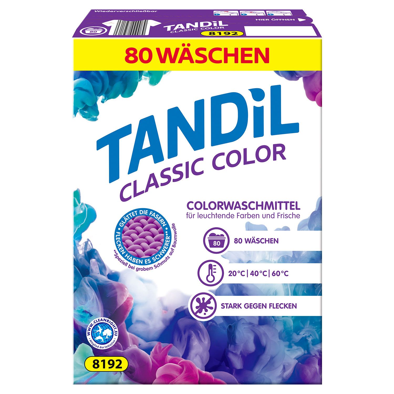 Tandil Classic Color prášek na praní barevného prádla 80 dávek 5,2kg