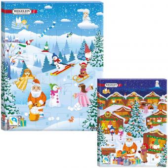 Adventní kalendář Riegelein s náplní z mléčné smetany 200g