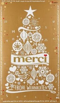 Adventní kalendář Merci 255g-zlatý