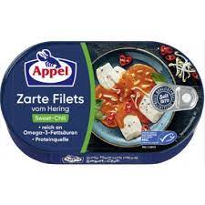 Appel Heringsfilets-SLEDI VE SLADKÉ CHILLI OMÁČCE S ASIJSKOU ZELENINOU 200g