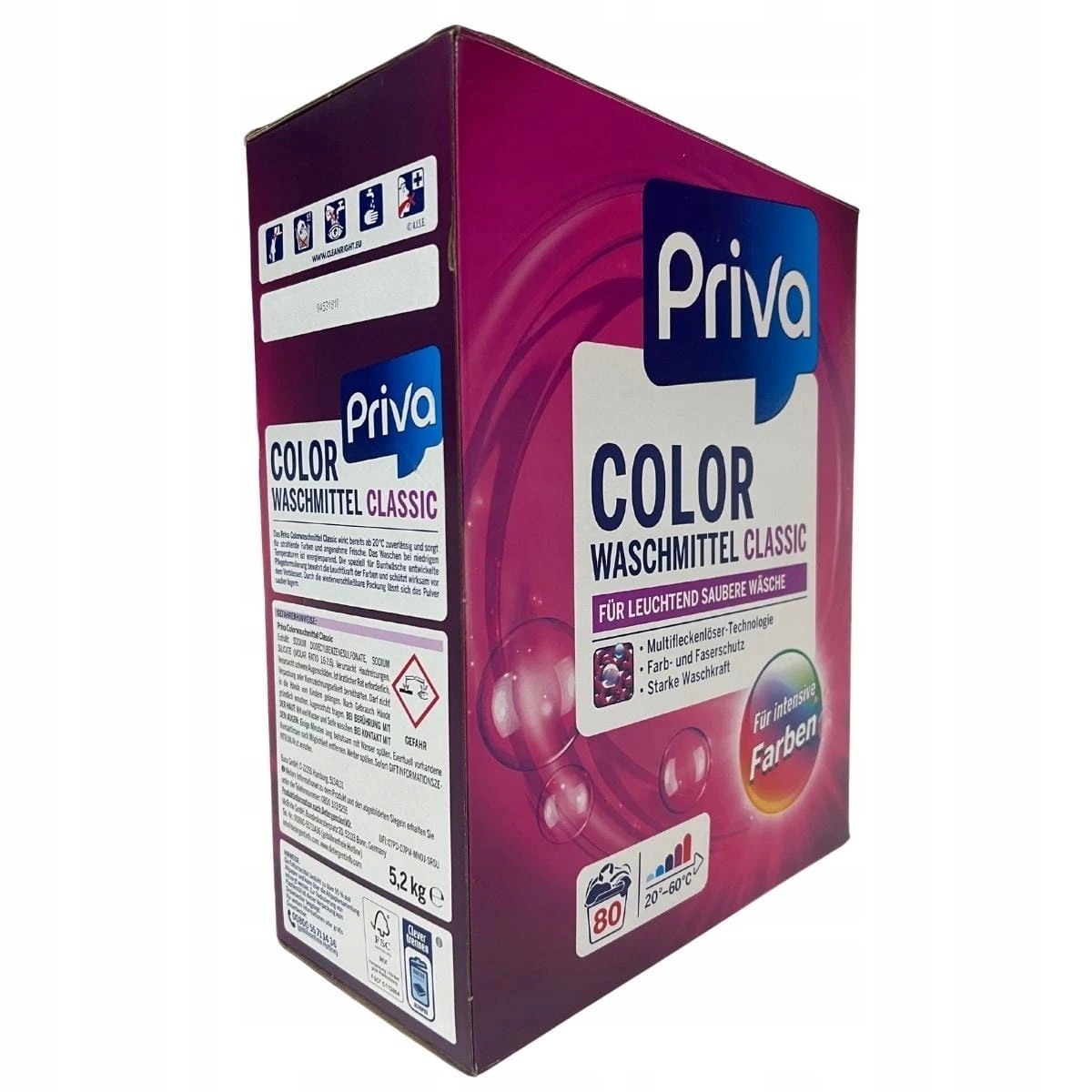 Priva Color prášek na barevné prádlo 80 dávek 5,2 kg