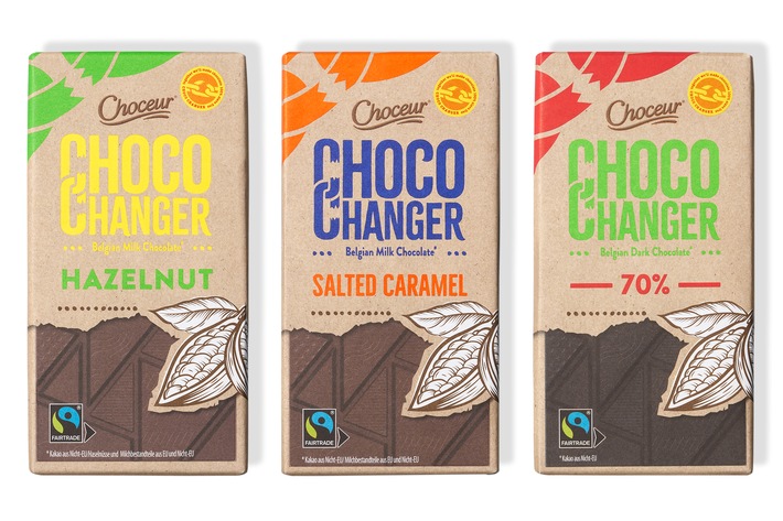 Choceur CHOCO CHANGER Belgicka tmavá čokoláda 70% 150g NOVINKA!!!