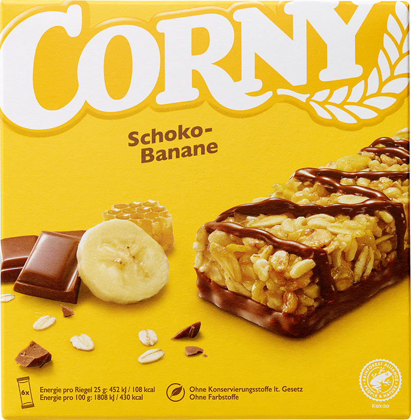 CORNY Classic Čokoládový banán 150g 6 ks