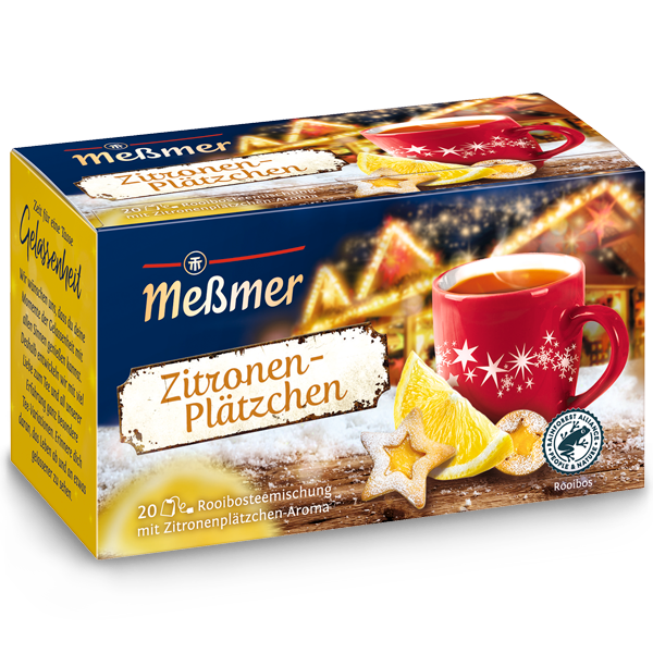 Mesmer zitronen-platzchen- vánoční čaj s příchutí citrónové sušenky 20 sáčků