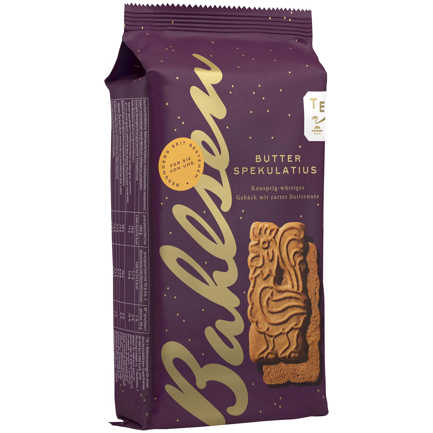 Bahlsen vánoční jemné máslové sušenky, 200g-Butter-Spekulatius