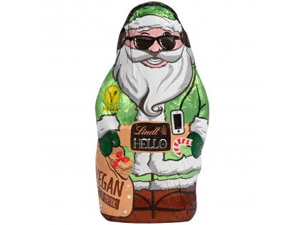 LINDT - HELLO Santa rošťák VEGAN 80g (mléčná čokoláda) zelený