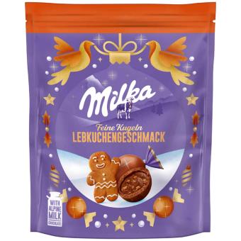 Milka čokoládové koule s krémovou náplní s příchutí perníku 90 g
