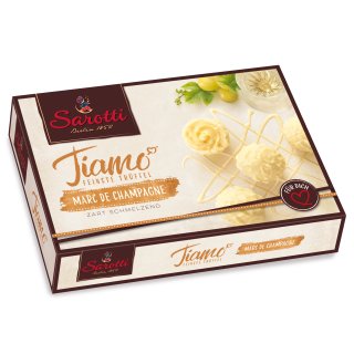 Sarotti Tiamo Truffles Marc de Champagne 125g s bílou čokoládou