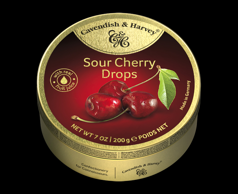 CAVENDISH & HARVEY Sour cherry drops 175 g