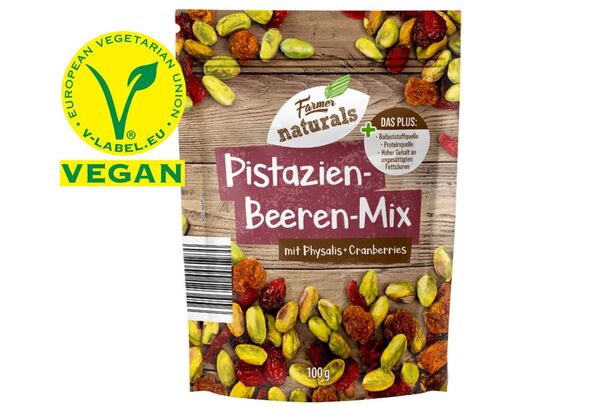 Farmer směs pistáciových bobulí s physalis a brusinkami 100g