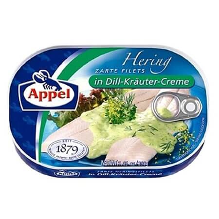 Appel Hering Zarte Filets v kopru - Kraeuter Creme 200g