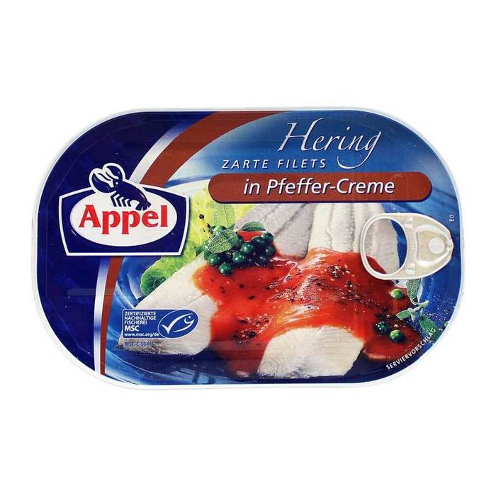 APPEL HERINGSFILETS PFEFFER CREME 200G