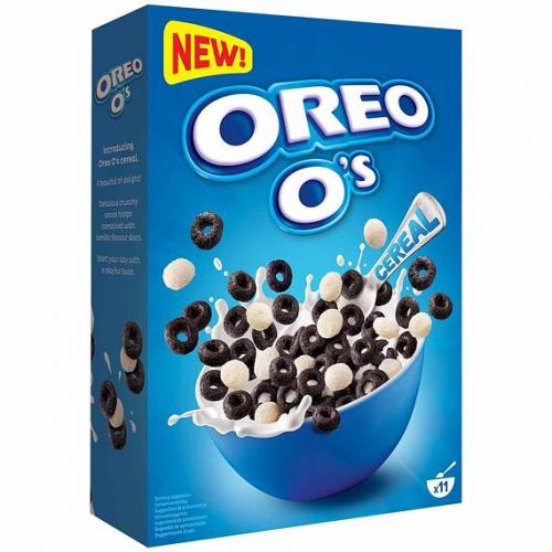 Oreo O's cereálie s příchutí kakaa a vanilky 350 g