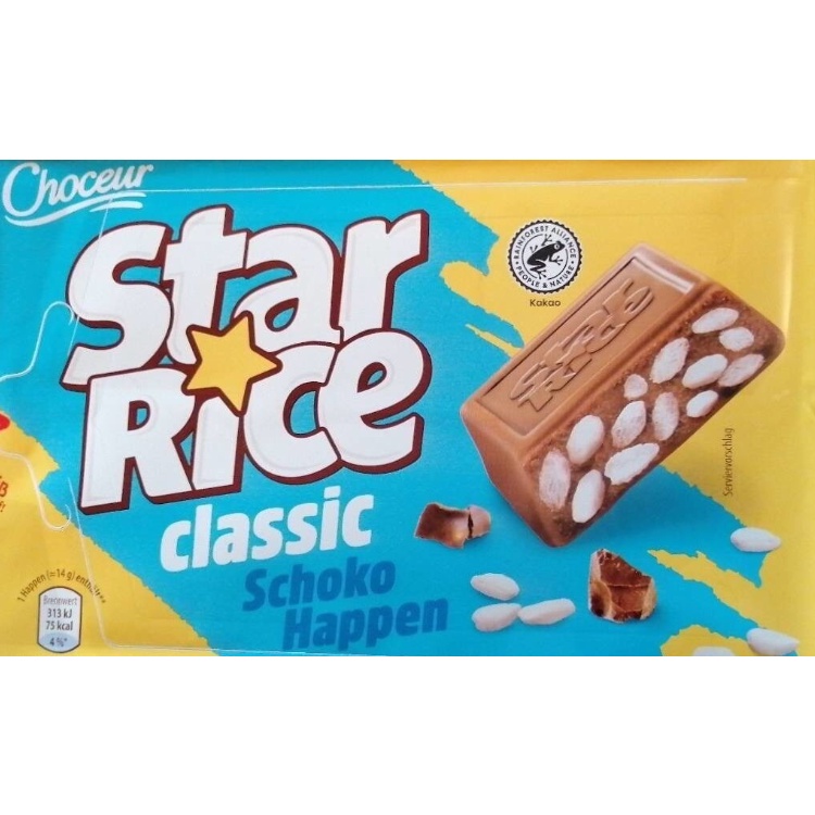 STAR RICE CLASSIC SCHOKO HAPPEN 250G - mléčná čokoláda