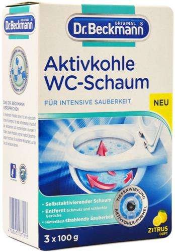 Dr. Beckmann Speciální čistící pěna do WC s aktivním uhlím, 3 x 100g
