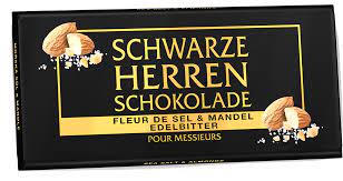 Schwarze Herren čokoláda se slanými MANDLEMI 100g - Pánská čokoláda