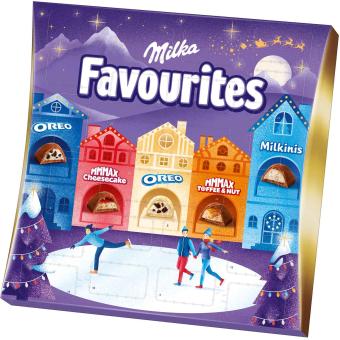 Milka FAVOURITES 159 g - Barevná směs čokoládových produktů MILKA