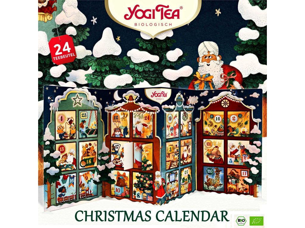ADVENTNÍ KALENDÁŘ YOGI TEA Z BIO AJURVÉDSKÝCH 24 ČAJŮ