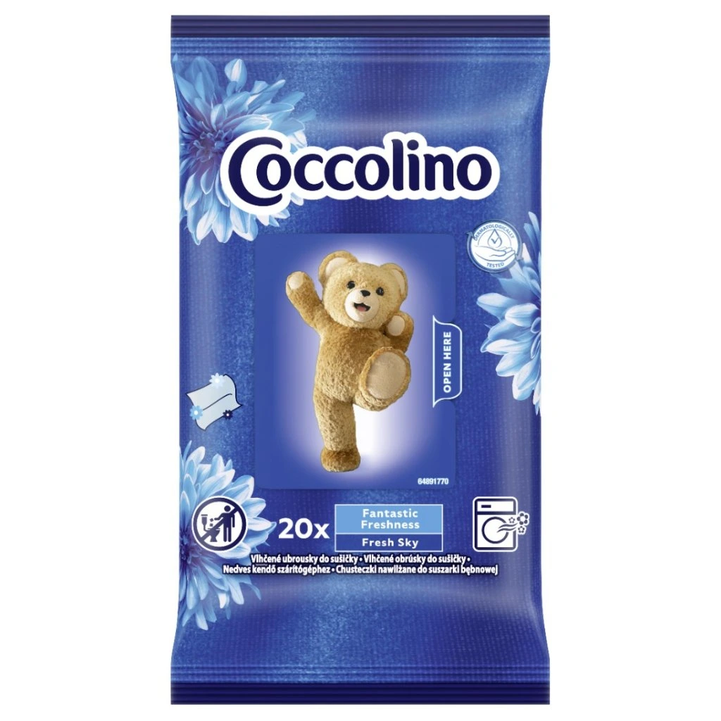 Coccolino ubrousky do sušičky Fresh Sky 20ks
