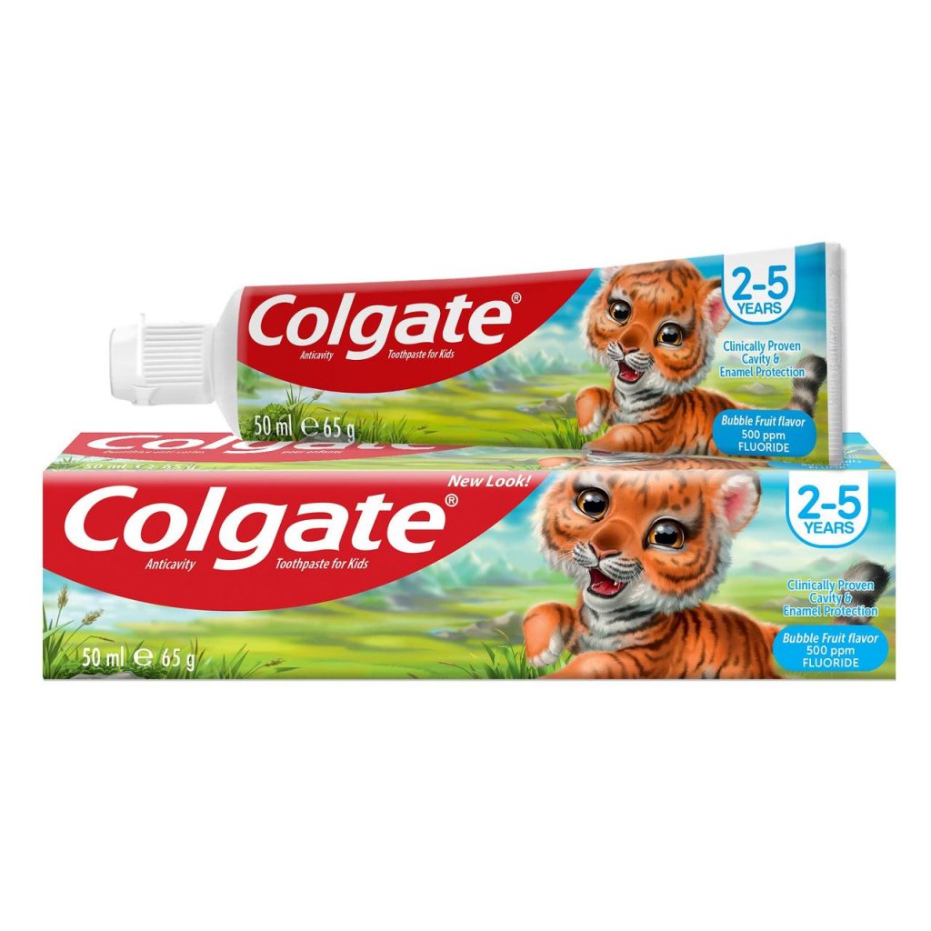 Colgate Anticavity Junior 50ml Bubble Fruit Flavor - zubní pasta 2 - 5 let