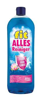 Fit Alles Reiniger Bluten Frische na čištění podlah, povrchů stěn, koupelen, toalet, skla a plastů 1 litr (modrý)