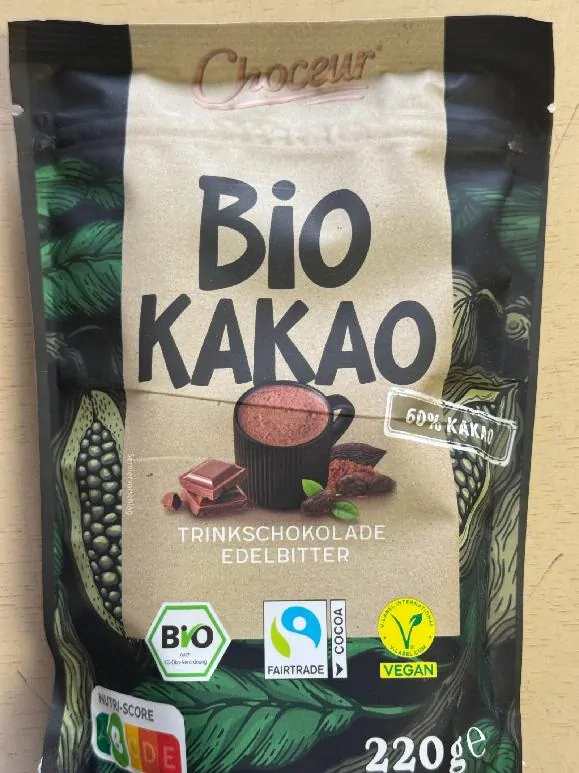 Choceur BIO kakao 60 % jemná hořká čokoláda 220 g
