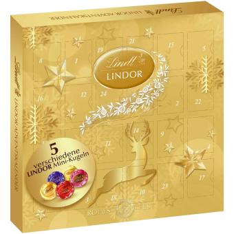 Lindt Lindor Mini adventní kalendář 109 g