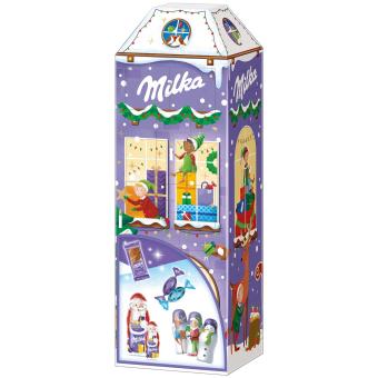 Milka 3D dům adventní kalendář 229 g