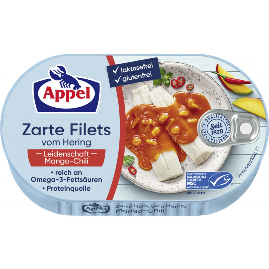 Appel Heringsfilets Leidenschaft Mango-Chili, 200g