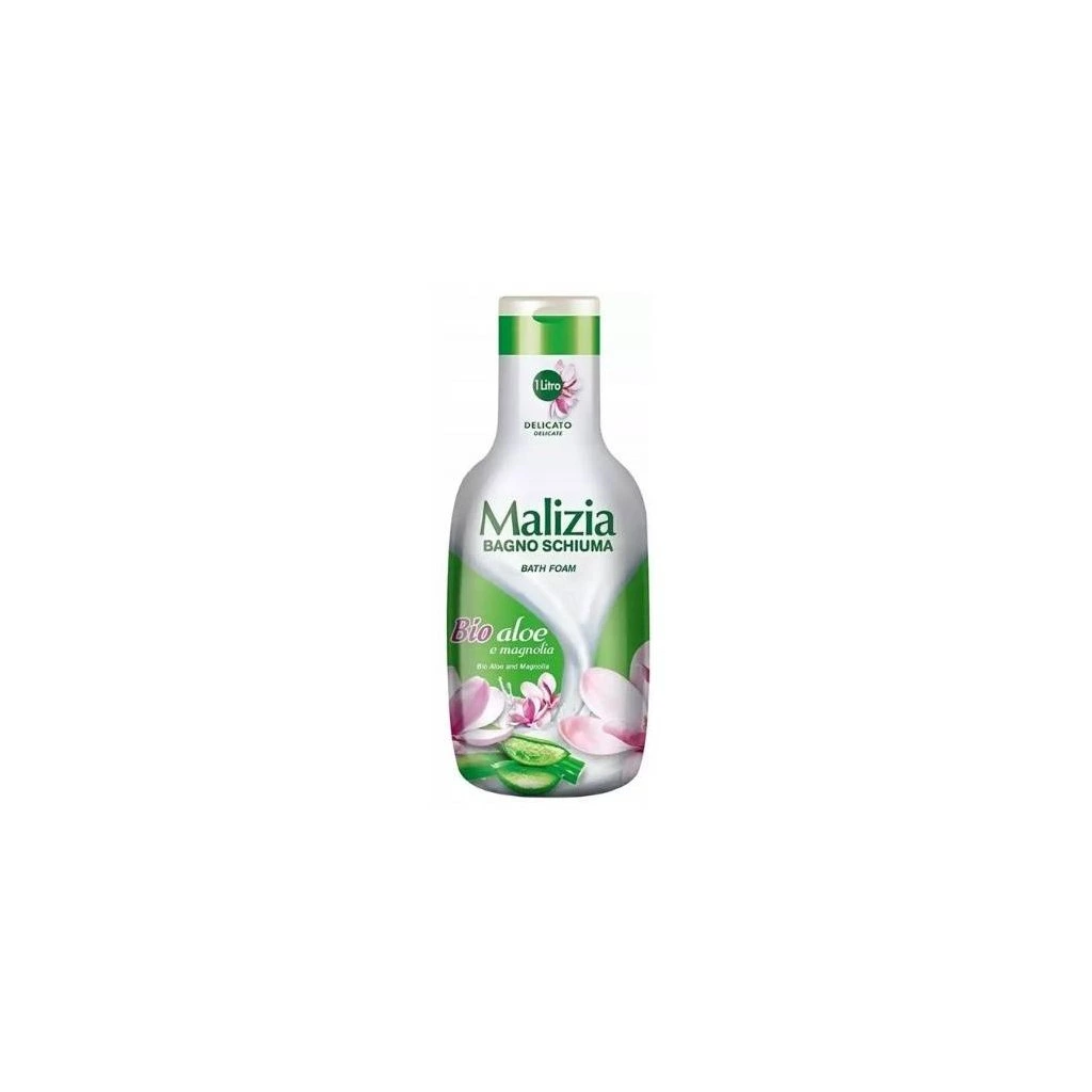 Malizia koupelová a sprchová pěna do koupele Bio Aloe and Magnolia 1000 ml