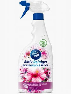 Ambi Pur aktivní WC čistič Rose Lily 750 ml sprej