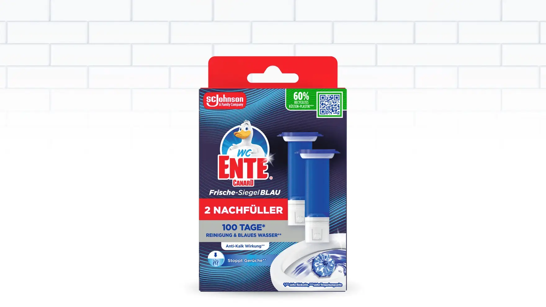 WC-Ente Frische Siegel Marine 12 gelových disků do WC- Discs modrá barvící 2 krát 36 ml