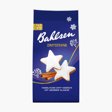 Bahlsen Zimtsterne 100g - Lískovo-skořicové pečivo.