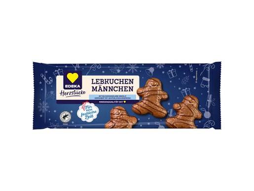 Edeka perníkoví panáčci v mléčné čokoládě s hořkým dekorem 200 g
