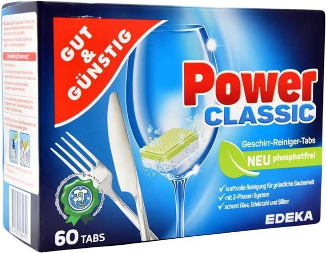 Gut & Günstig Power Classic tablety do myčky 60 ks