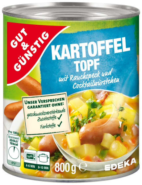Kartoffeltopf - BRAMBOROVÁ POLÉVKA s párkem 800G