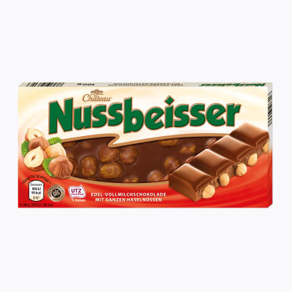 Nussbeisser Schokolade 100g oříšková čokoláda 