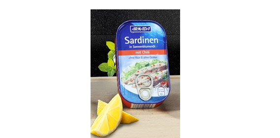 Sardinky v slunečnicovém oleji s chili 125g