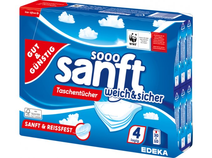 G&G extra jemné kapesníčky 30 x 10, 4 - vrstvé