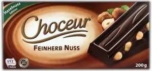 Choceur Feinherb Nuss-hořká čokoláda s lískovými oříšky 200g