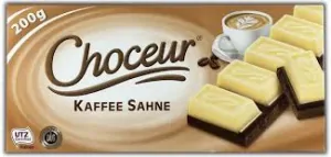 Choceur Kaffee Sahne-bílá čokolá s kávou 200g