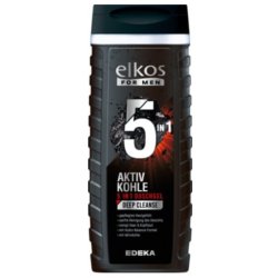 Sprchový gel AKTIV KOHLE 5in1 ELKOS pro muže, 300 ml