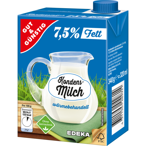 Kondens MILCH 320 ml 7,5% tuku