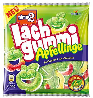 Nimm2 Lach gummi Apfellinge225g